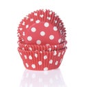 House of Marie Baking cups Polkadot Red - pk/50