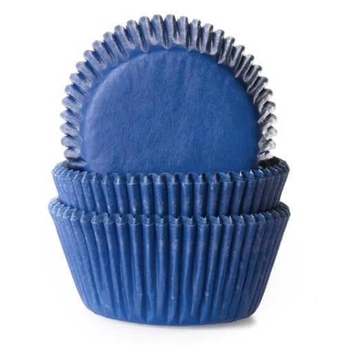 House of Marie Baking cups Jeans Blue - pk/50
