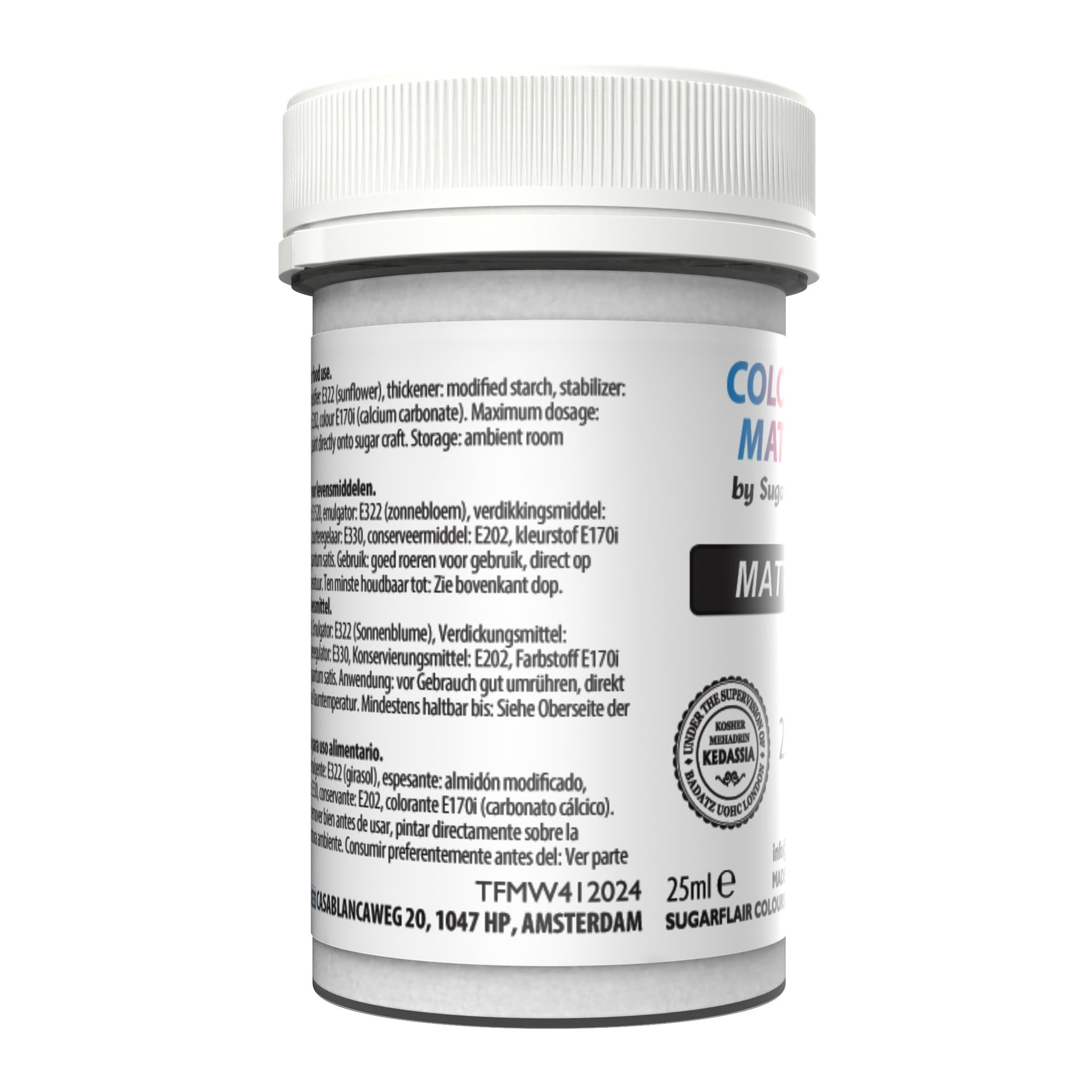 Sugarflair Edible Paint Matte White 25 ml