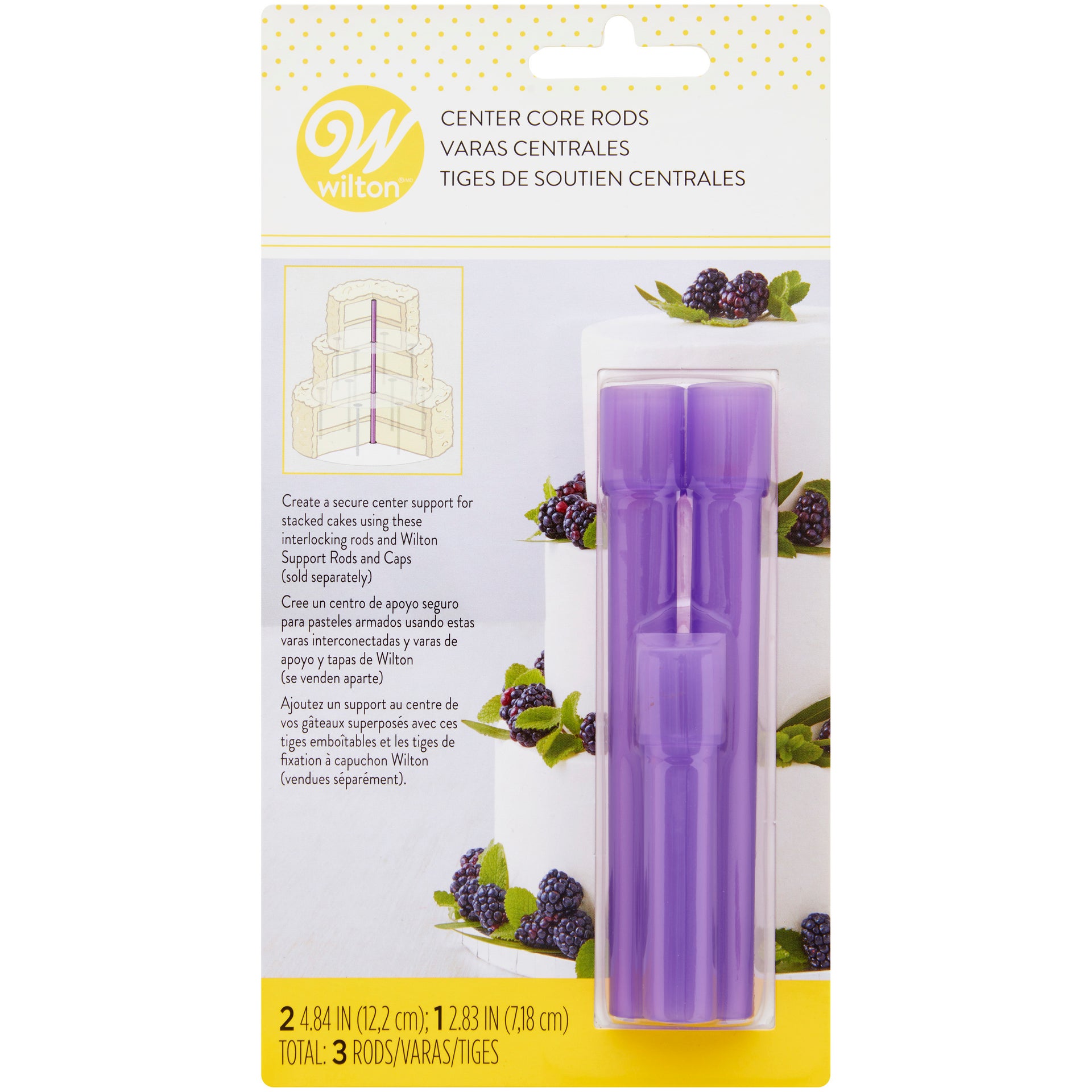 Wilton Plastic Centre Core Rods pk/3