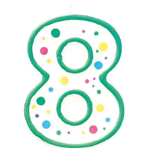 Wilton Candle Green #8