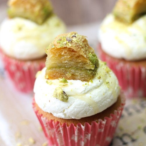 Turkish baklava cupcakes
