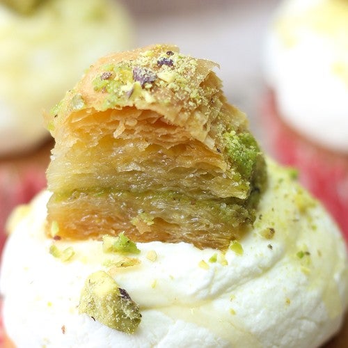 Turkish baklava cupcakes