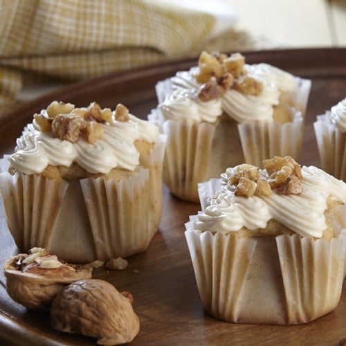 Maple walnoot cupcakes