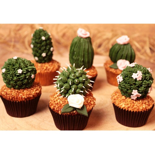 Cactus cupcakes