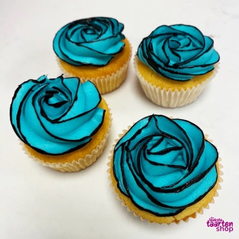 Cartoon Rose Cupcakes