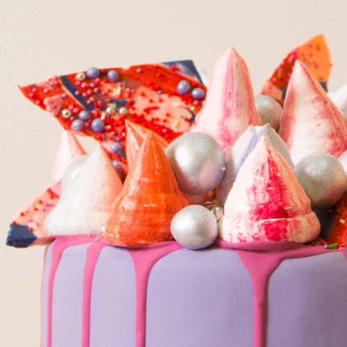 Chocolate candy bark cake