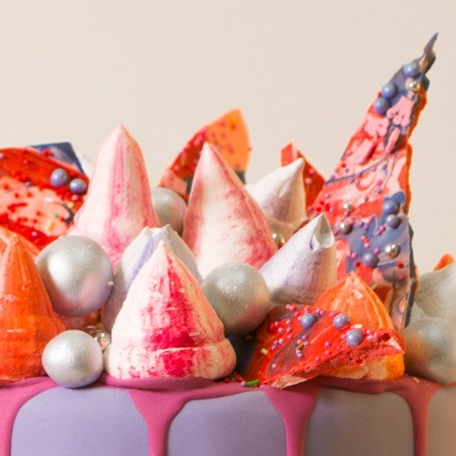 Chocolate candy bark cake