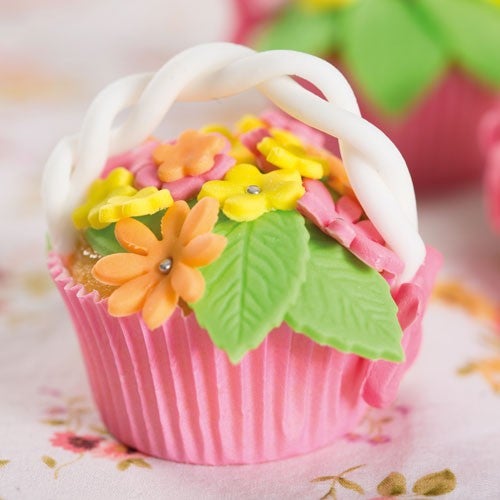 Flowerbasket cupcakes