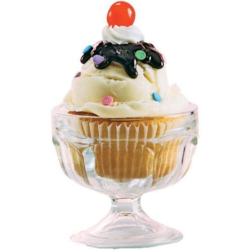 Ice coupes cupcakes