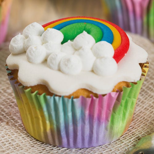 Rainbow cupcakes
