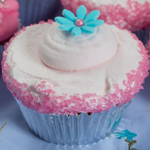 Cotton candy cupcakes