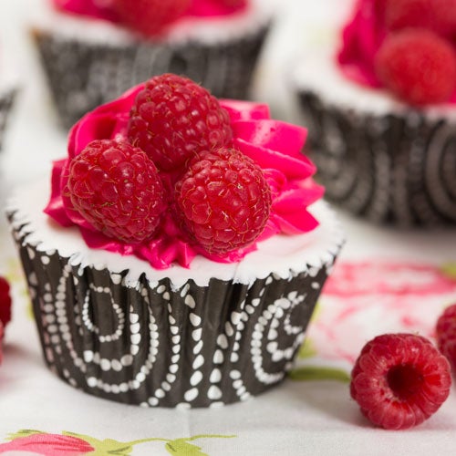 Raspberries cupcakes