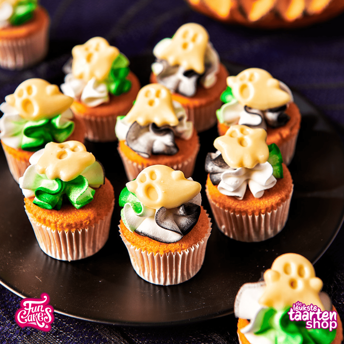 Ghost cupcakes for Halloween