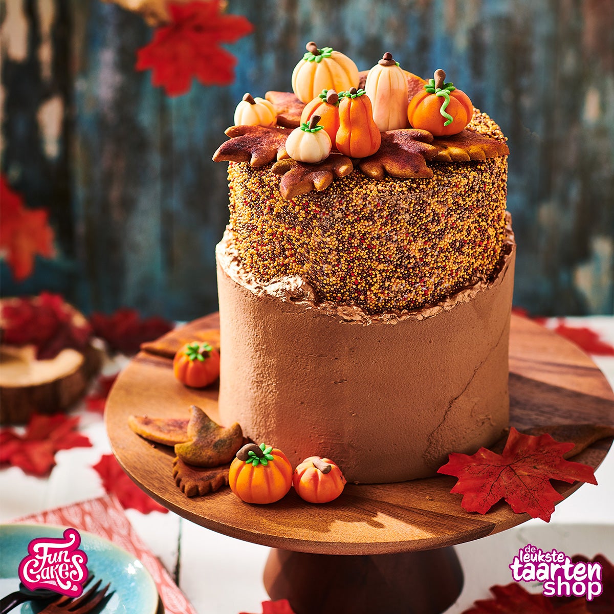 Autumn Fault Line Cake