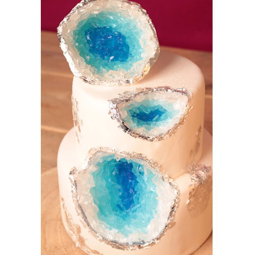 Silver Sparkling Geode