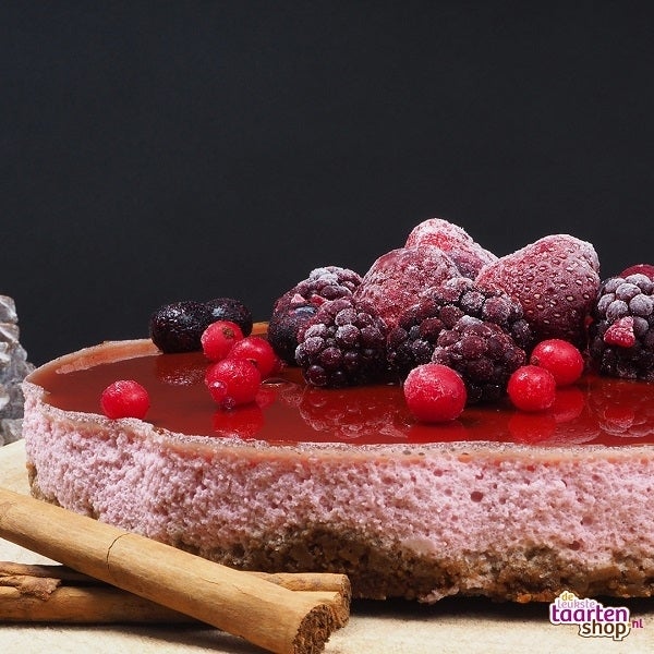 Recept No-Bake Bosvruchten Glühwein Taart