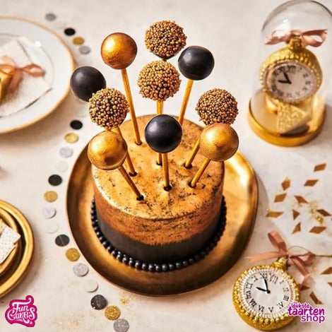 Gold and New Cake with Cakepops