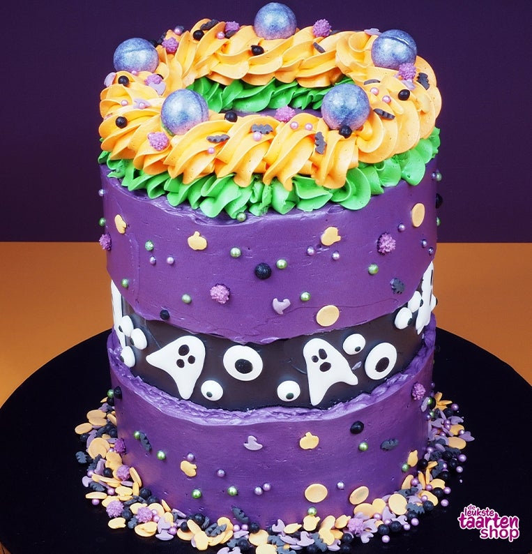 Halloween Fault Line Cake