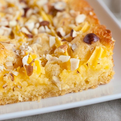 Loaf cake with pecans