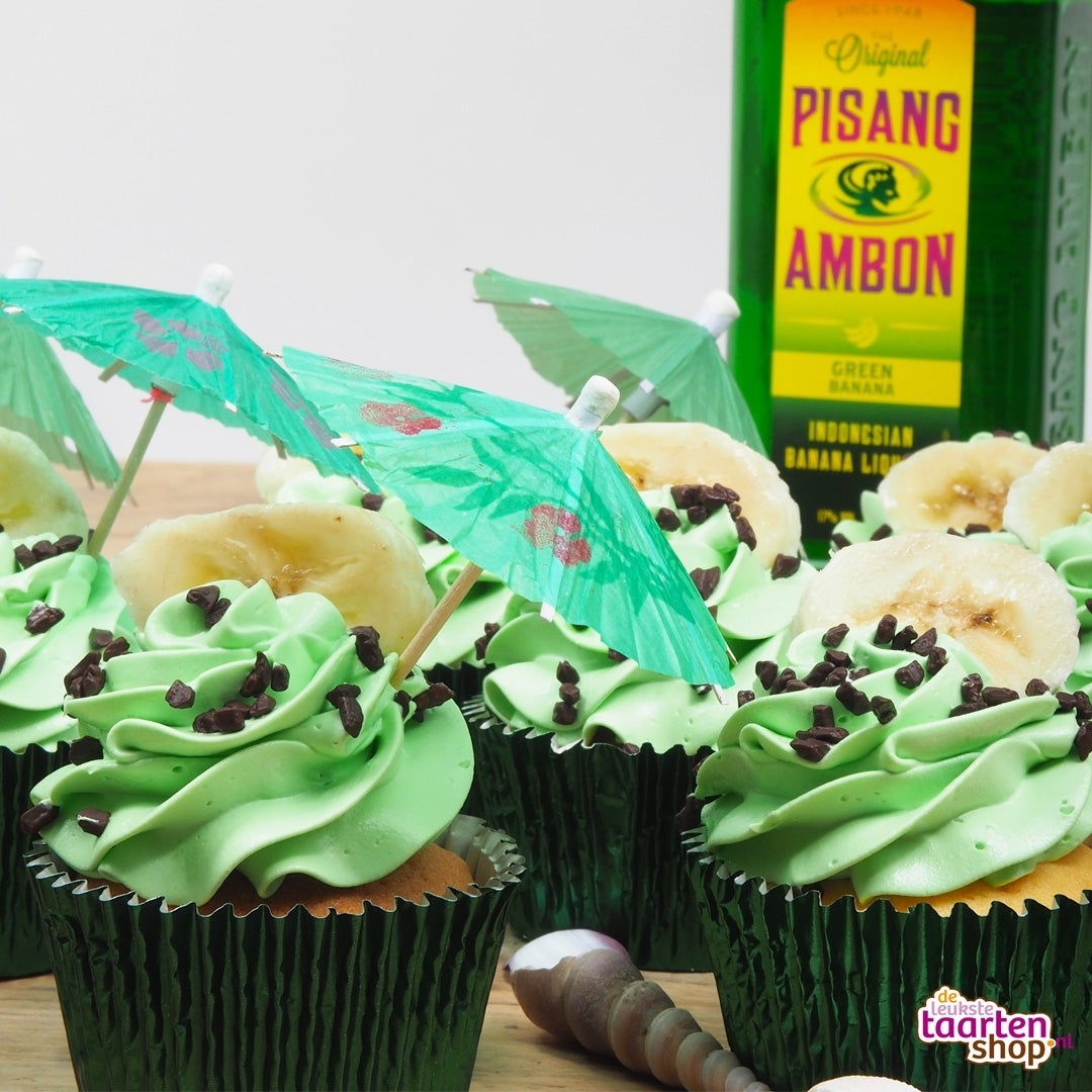 Recept: Pisang Ambon Cupcakes 18+ (14-16 stuks)