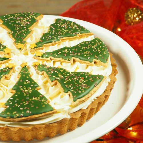 Christmassy tompouce cake