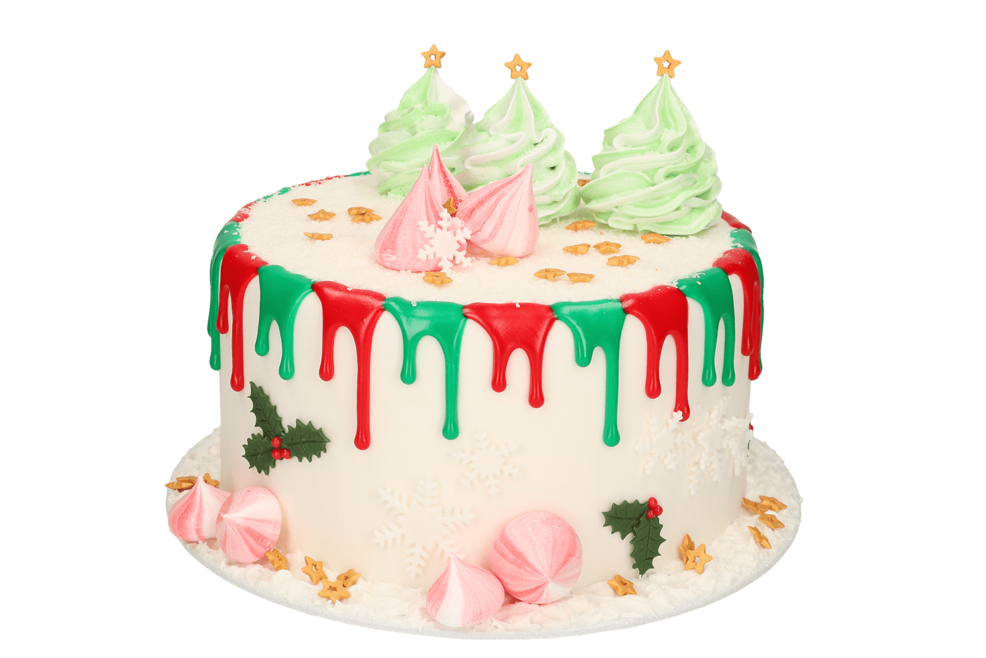 Christmas duo drip cake