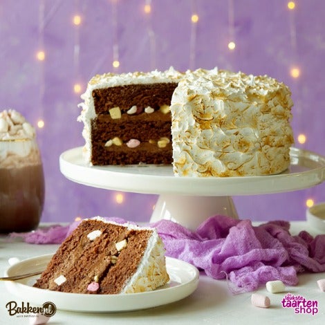 Chocolate Meringue Cake baking package