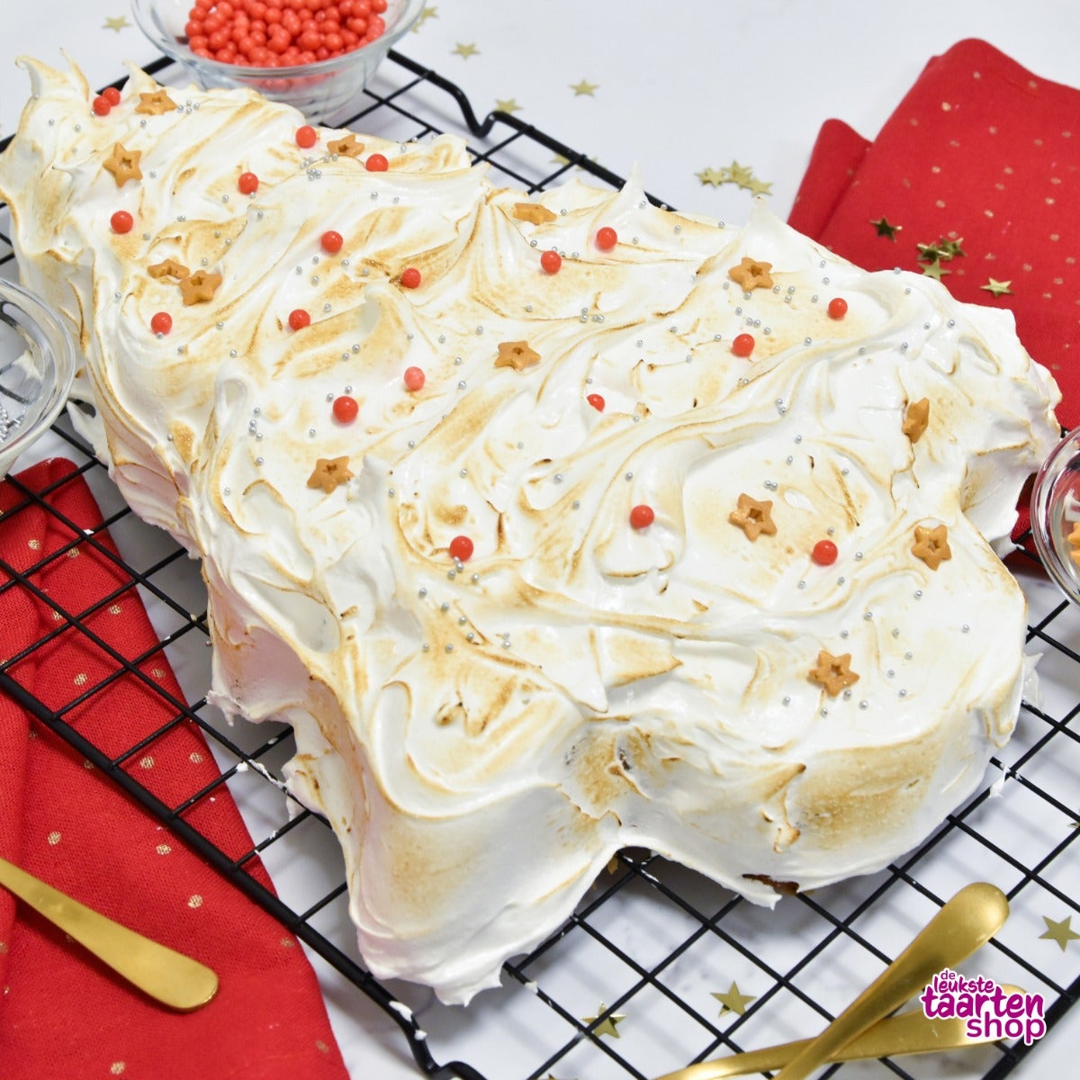 Limoncello Christmas tree cake with Meringue