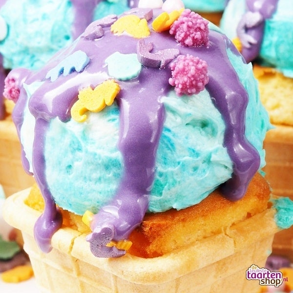 Mermaid ice cream cone cakes