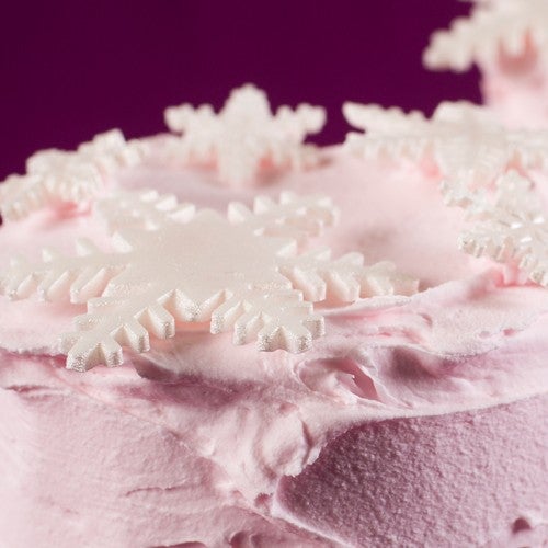 Mini snowflake cakes