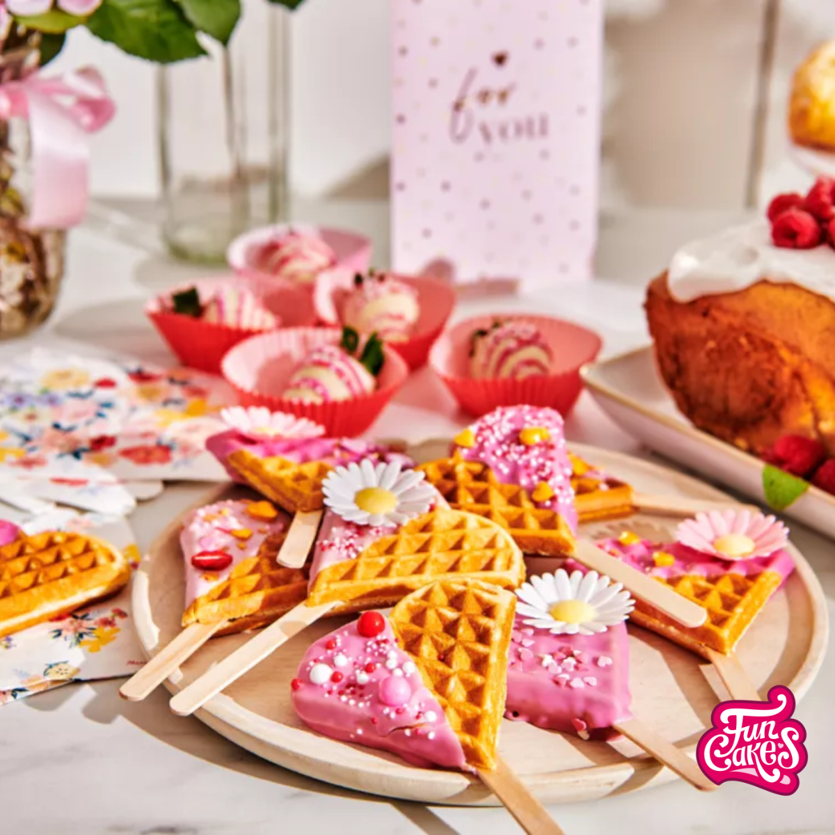 Mother’s Day Heart Waffles