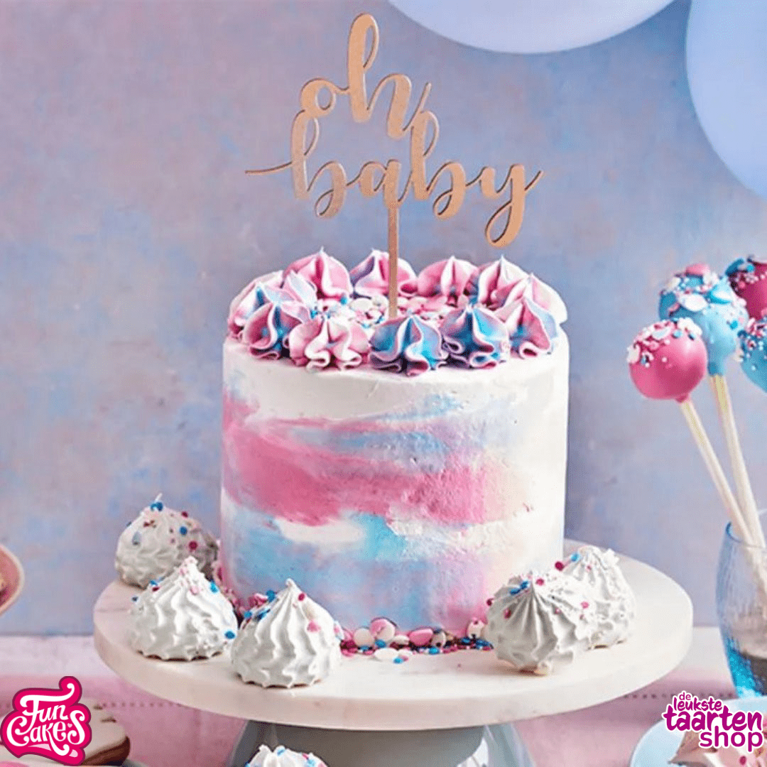 Gender reveal cake