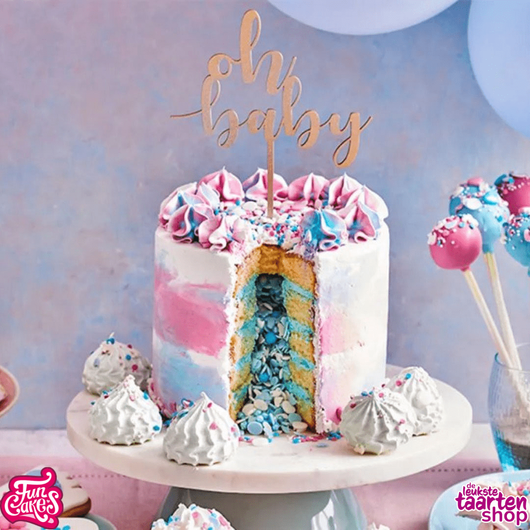 Gender reveal cake