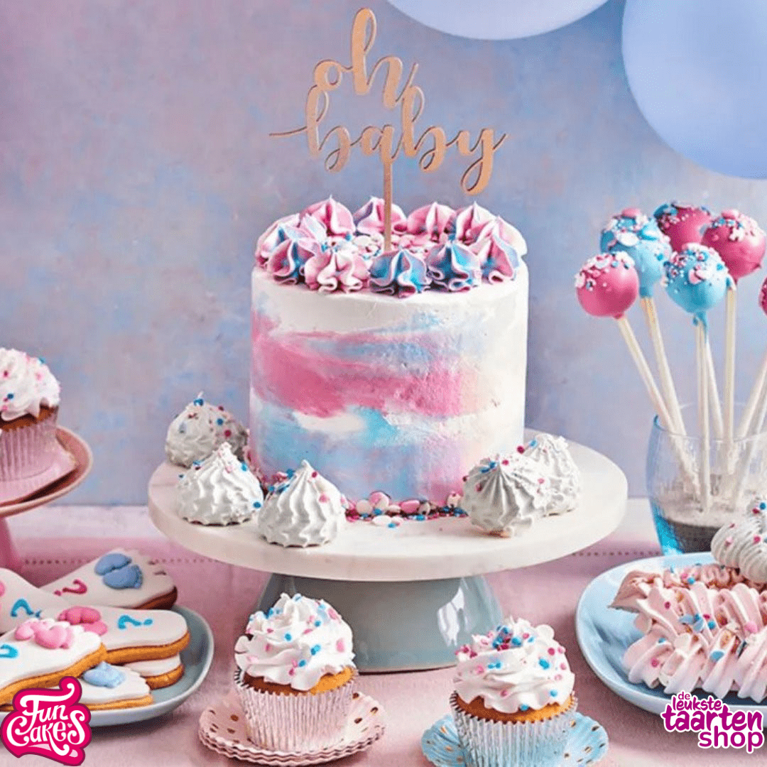 Gender reveal cake