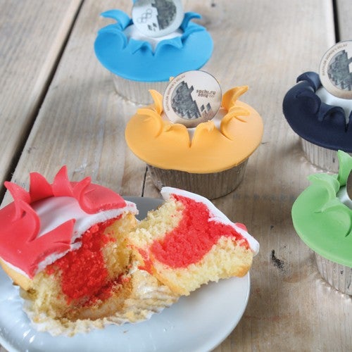 Olympic cupcakes