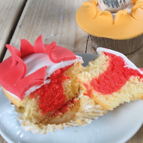Olympic cupcakes