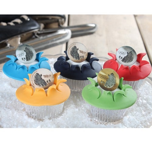 Olympic cupcakes