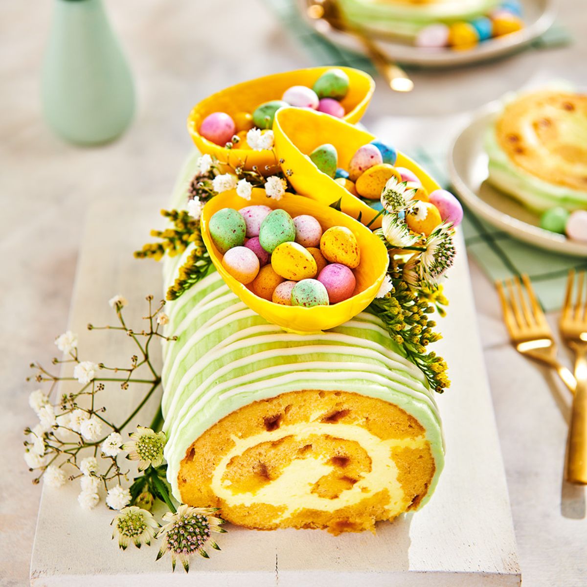 Easter cake roll