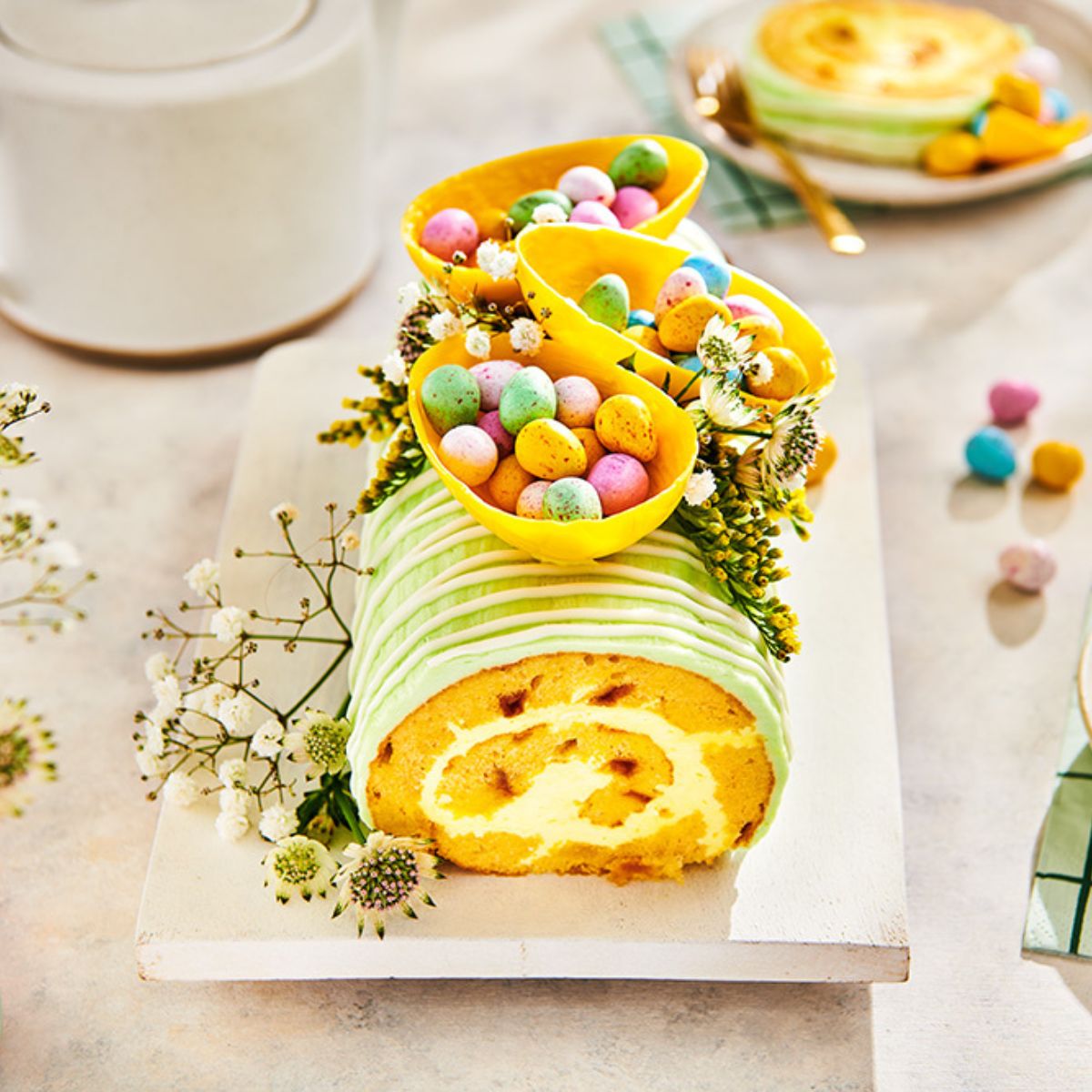 Easter cake roll