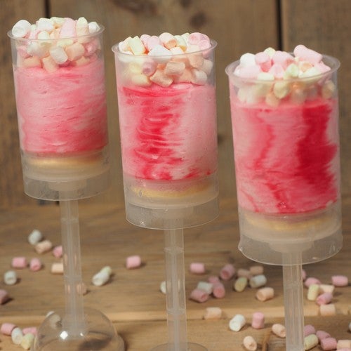 Delicious push up raspberry ice cream