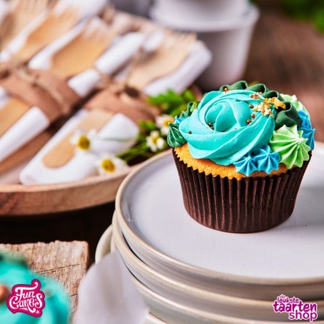 Bento Box with a Mini Cake and Cupcakes