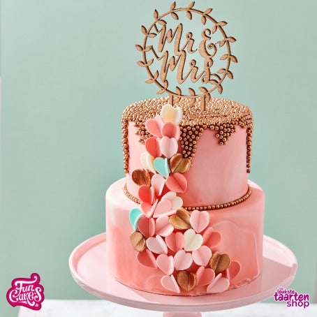 Coral Wedding Cake