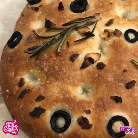 Focaccia met olijven