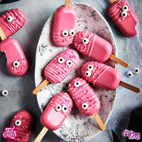Pink Halloween Cakesicles