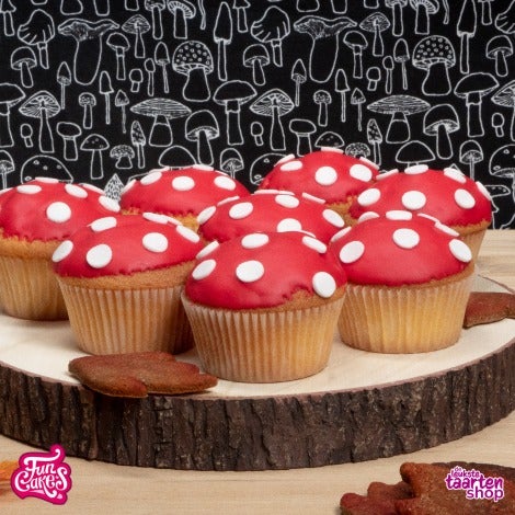 Paddenstoelcupcakes