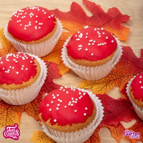 Paddenstoelcupcakes