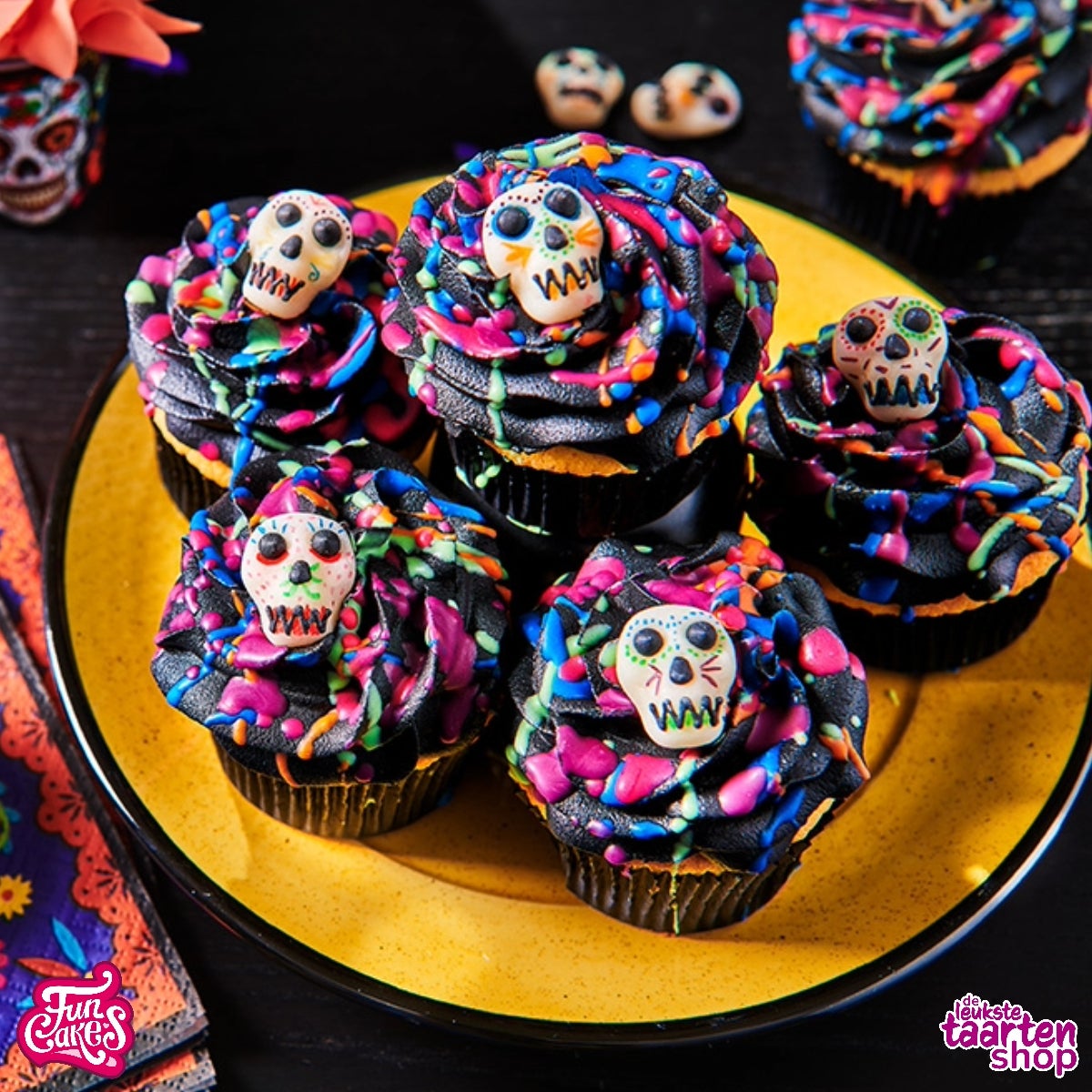 Halloween Splash Cupcakes