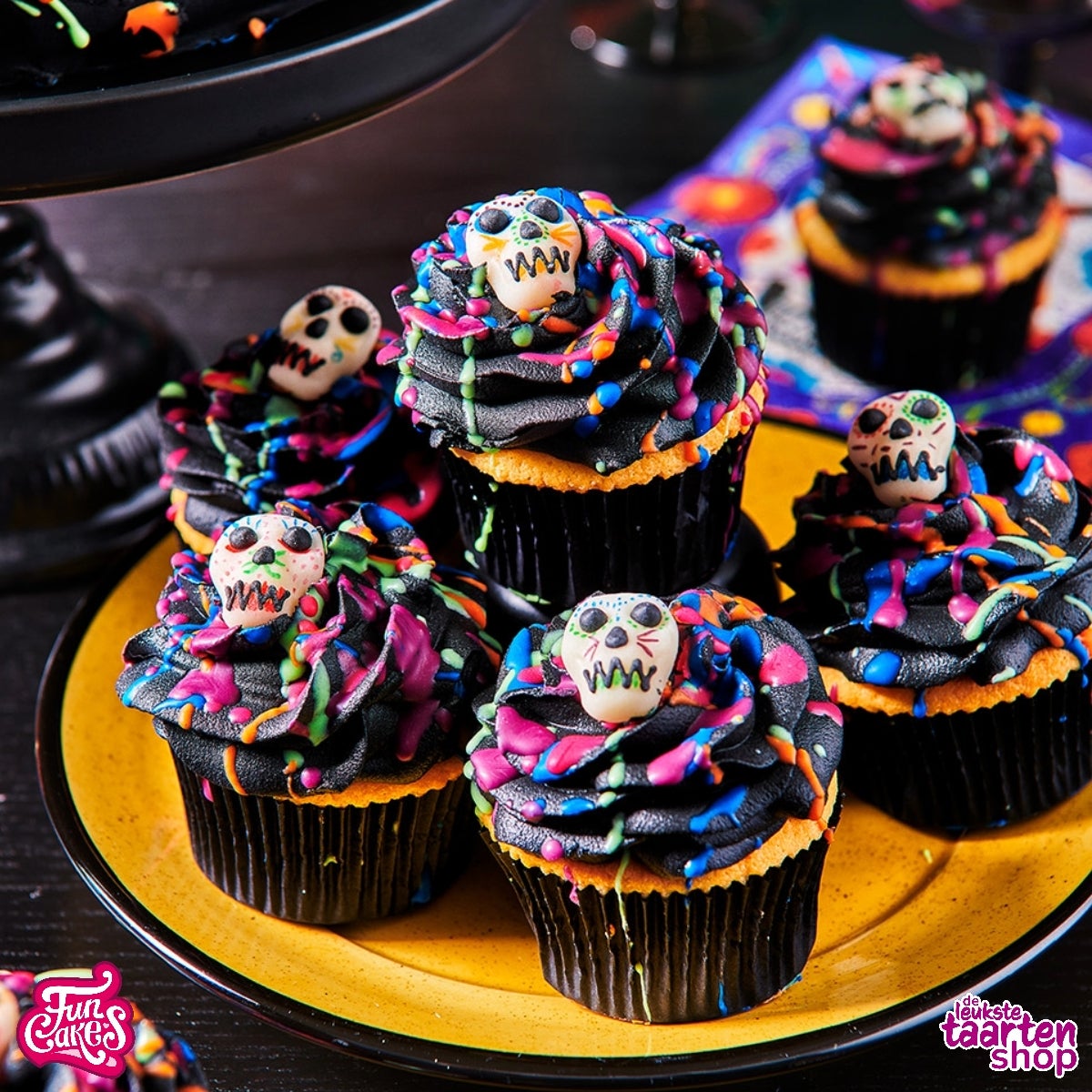 Halloween Splash Cupcakes