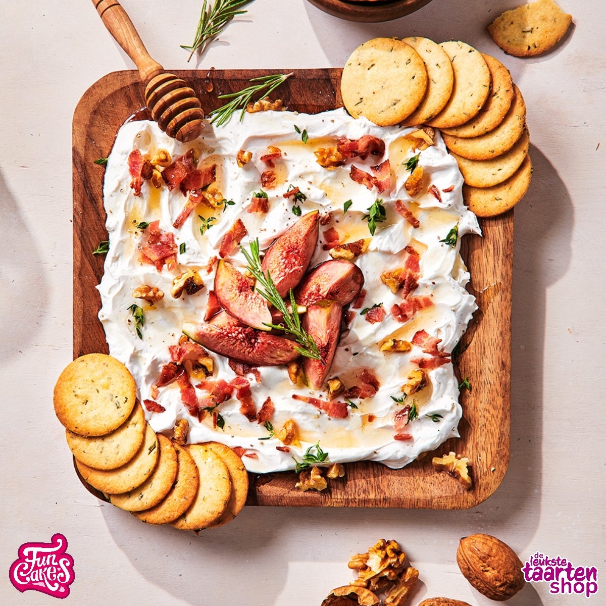 Salty Butterboard with Goat Cheese Cream